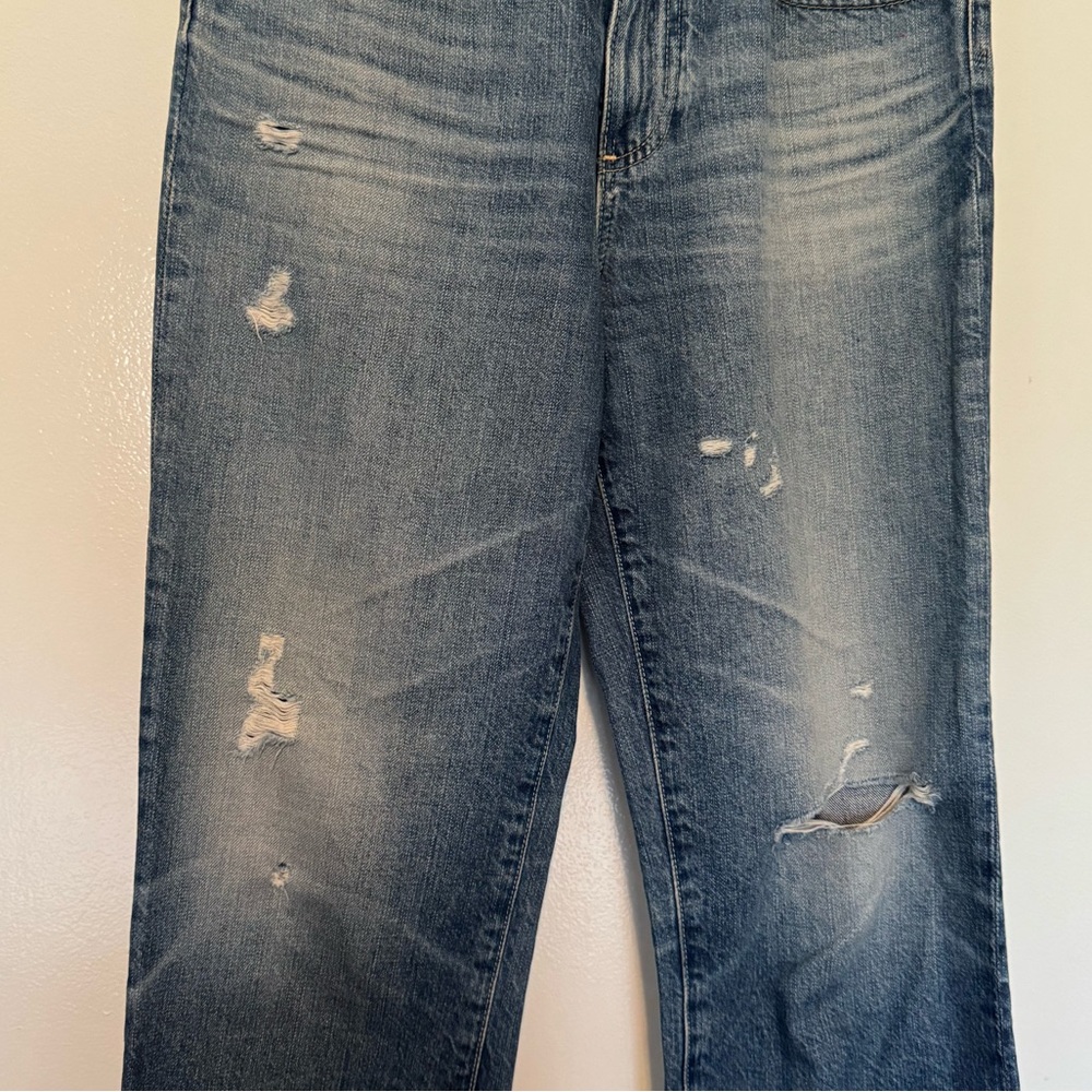 AG Rhett Distressed High Rise Straight Leg Jean 27 - Picture 12 of 13